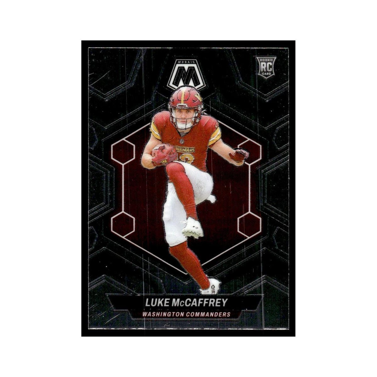 Luke McCaffrey Rookie 2024 Panini Mosaic #376 Washington Commanders NM