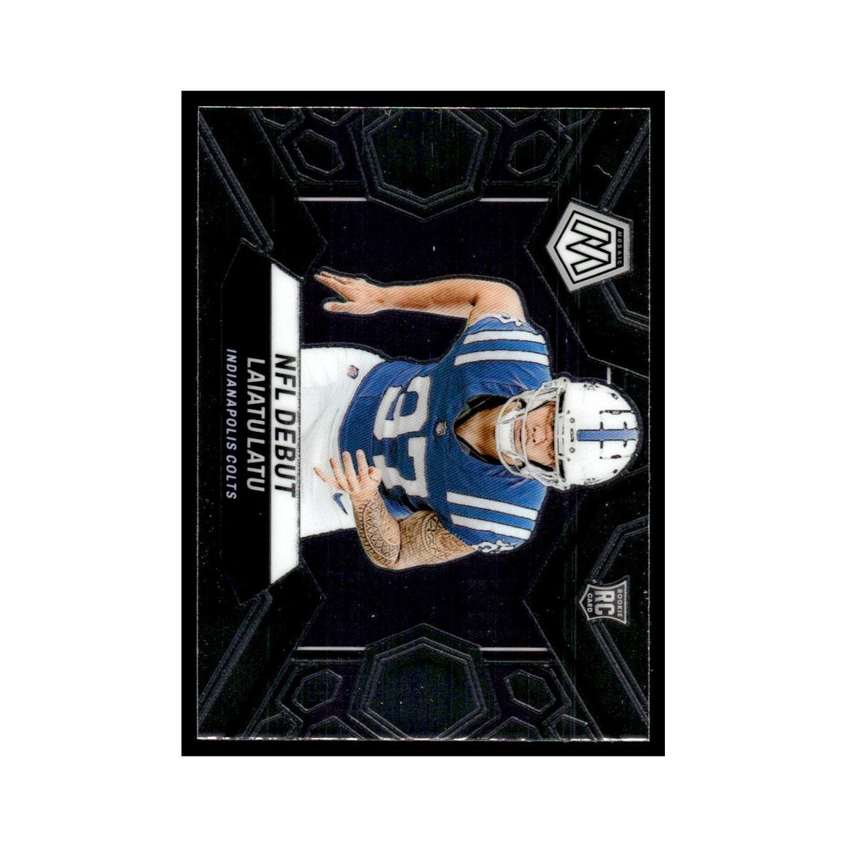 Laiatu Latu Rookie 2024 Panini Mosaic #290 Indianapolis Colts Football Card NM