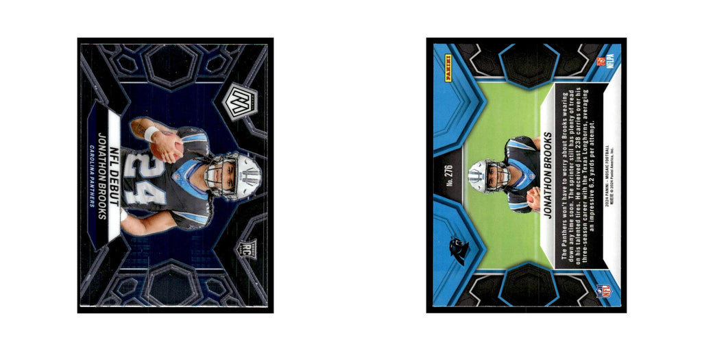 Jonathon Brooks Rookie 2024 Panini Mosaic #276 Carolina Panthers NM