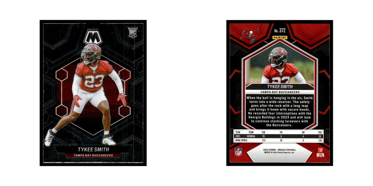 Tykee Smith Rookie 2024 Panini Mosaic #372 Tampa Bay Buccaneers Football Card NM