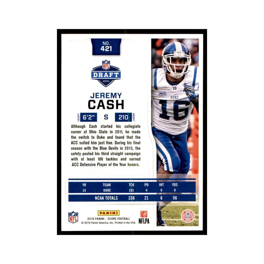 Jeremy Cash Rookie 2016 Score #421 Football Cards Football Card NM