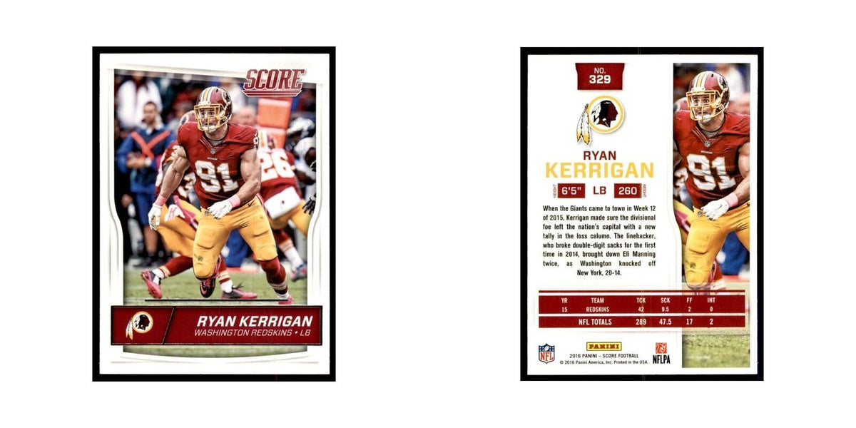 Ryan Kerrigan 2016 Score #329 Football Cards Football Card NM