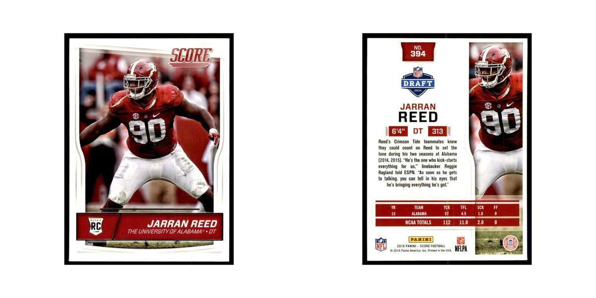Jarran Reed 2016 Score #394 Football Cards Football Card NM