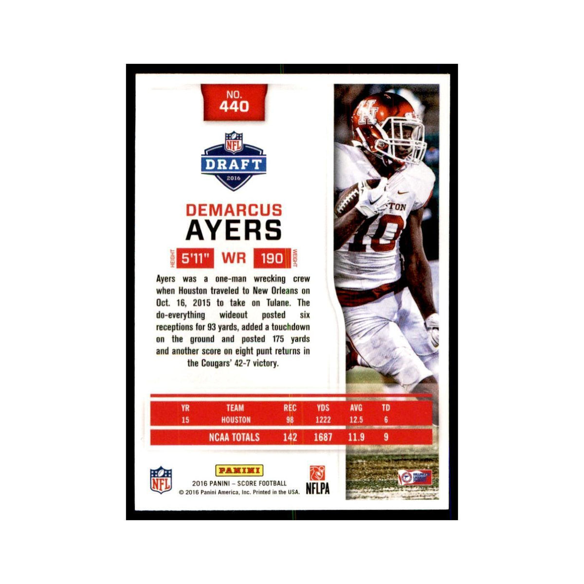 Demarcus Ayers Rookie 2016 Score #440 Football Cards Football Card NM