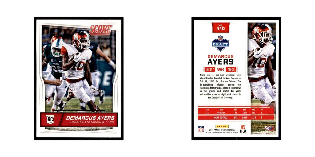 Demarcus Ayers Rookie 2016 Score #440 Football Cards Football Card NM