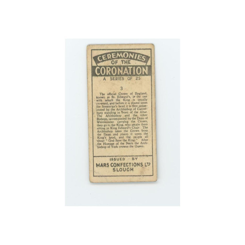 Crowning of the King 1937 Mars Confections Ceremonies Coronation #3.0 VG