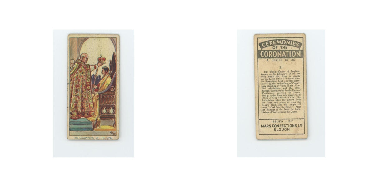Crowning of the King 1937 Mars Confections Ceremonies Coronation #3.0 VG