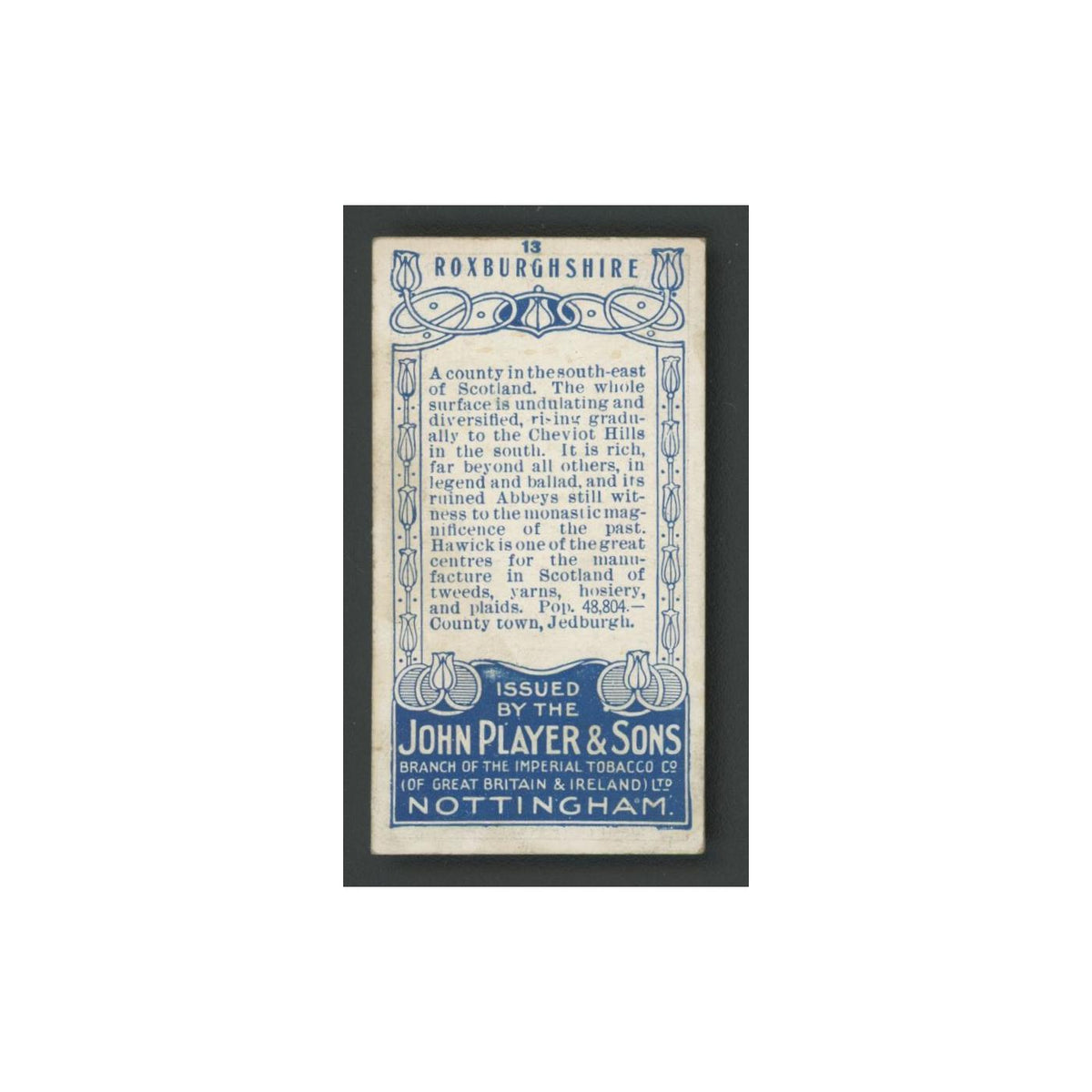 Roxburghshire Woollen Manufacture 1914 #13.0 VG