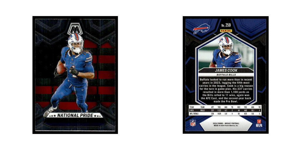 James Cook 2024 Panini Mosaic #259 Buffalo Bills Football Card NM