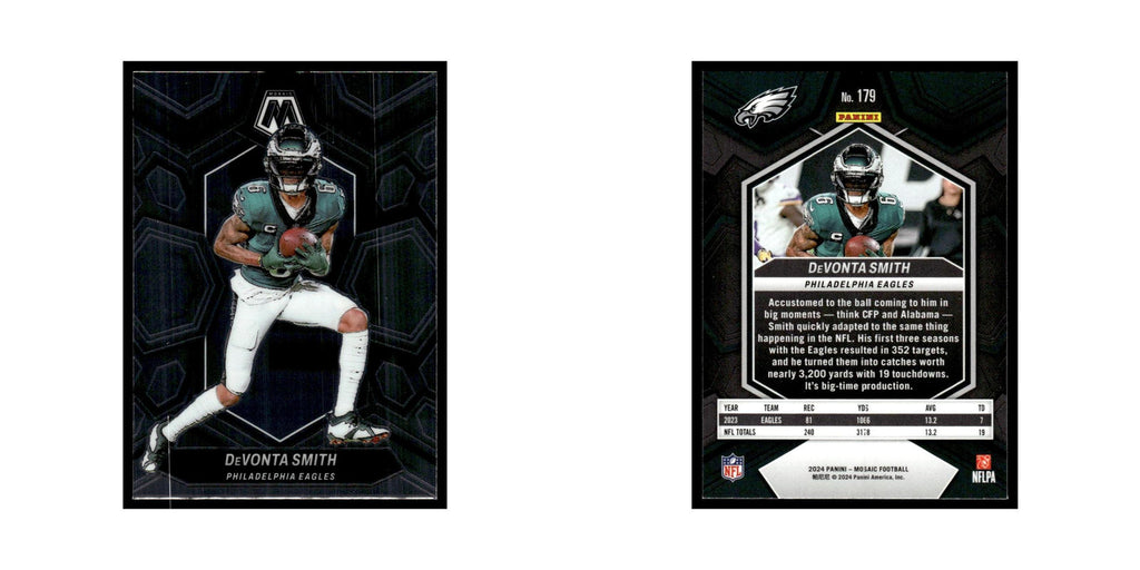 DeVonta Smith 2024 Panini Mosaic #179 Philadelphia Eagles Football Card NM