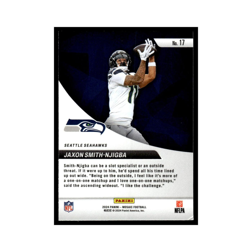 Jaxon Smith-Njigba 2024 Panini Mosaic #17 Seattle Seahawks Football Card NM