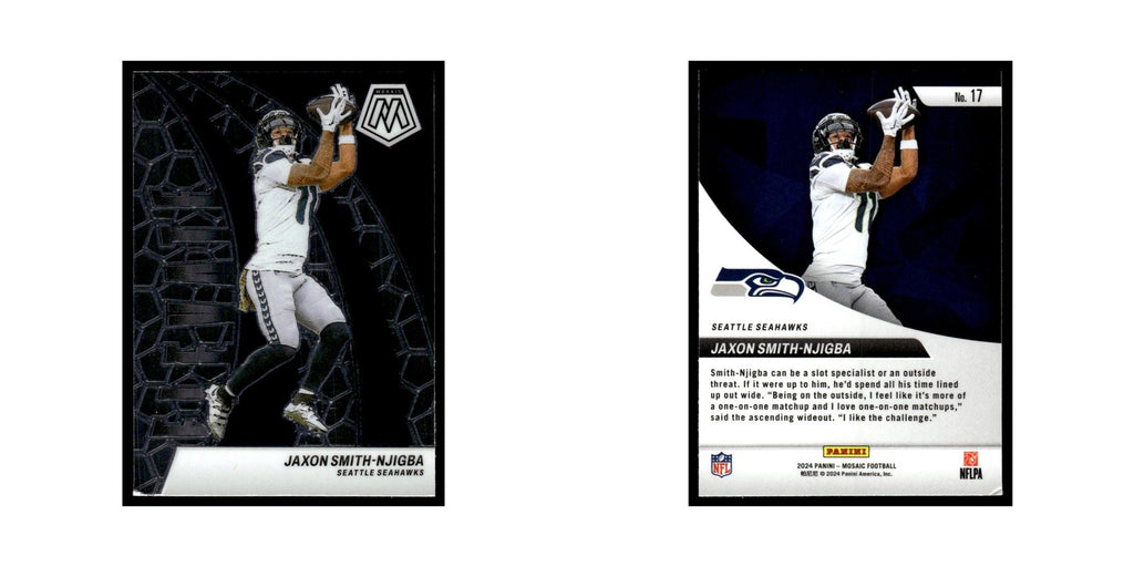 Jaxon Smith-Njigba 2024 Panini Mosaic #17 Seattle Seahawks Football Card NM