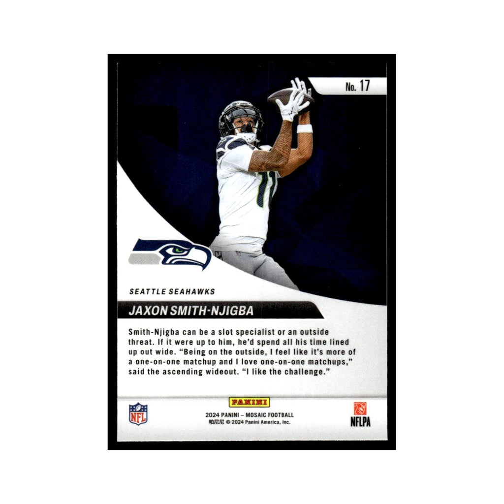 Jaxon Smith-Njigba 2024 Panini Mosaic #17 Seattle Seahawks Football Card NM