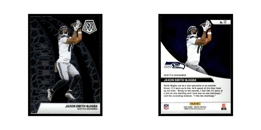 Jaxon Smith-Njigba 2024 Panini Mosaic #17 Seattle Seahawks Football Card NM