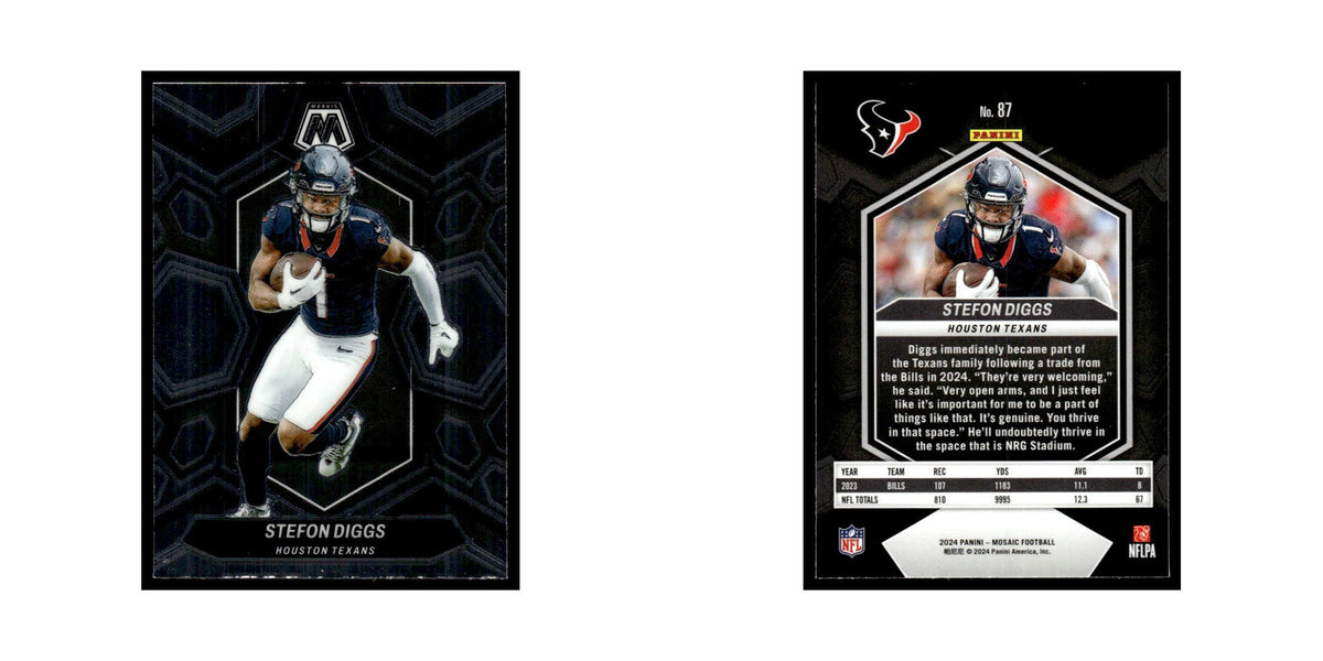 Stefon Diggs 2024 Panini Mosaic #87 Houston Texans Football Card NM