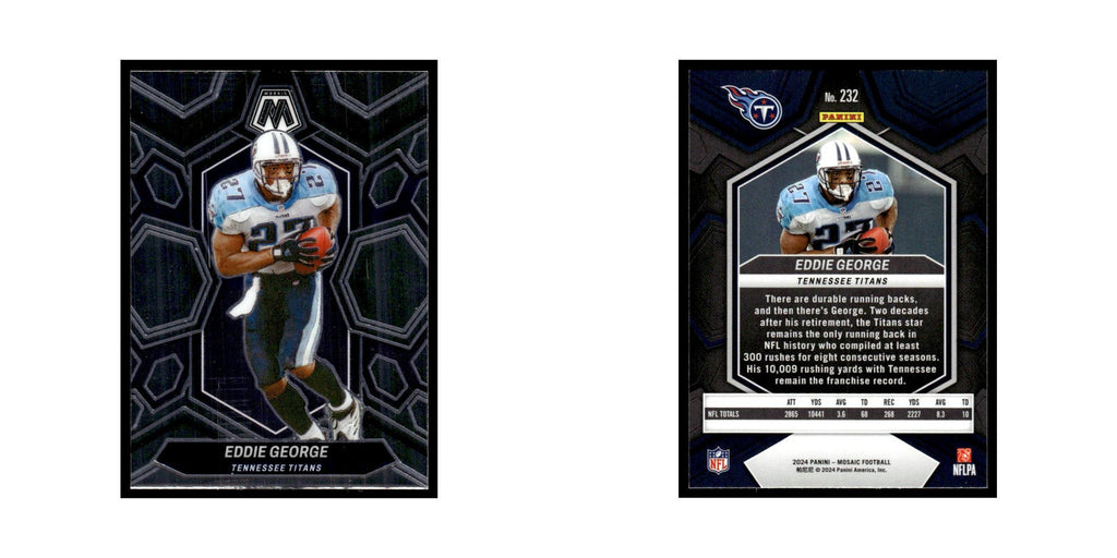 Eddie George 2024 Panini Mosaic #232 Tennessee Titans Football Card NM