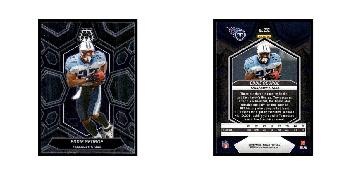 Eddie George 2024 Panini Mosaic #232 Tennessee Titans Football Card NM