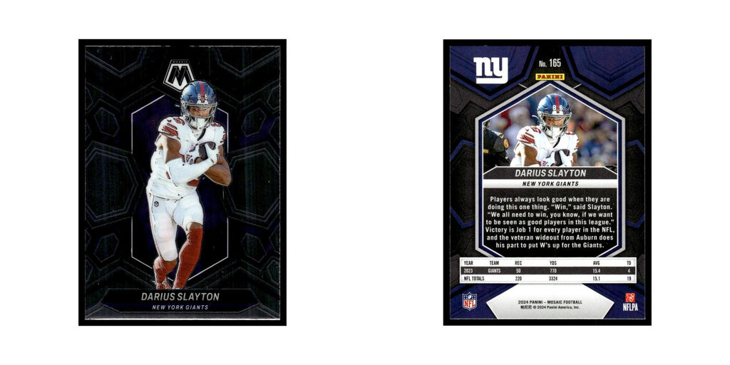 Darius Slayton 2024 Panini Mosaic #165 New York Giants Football Card NM
