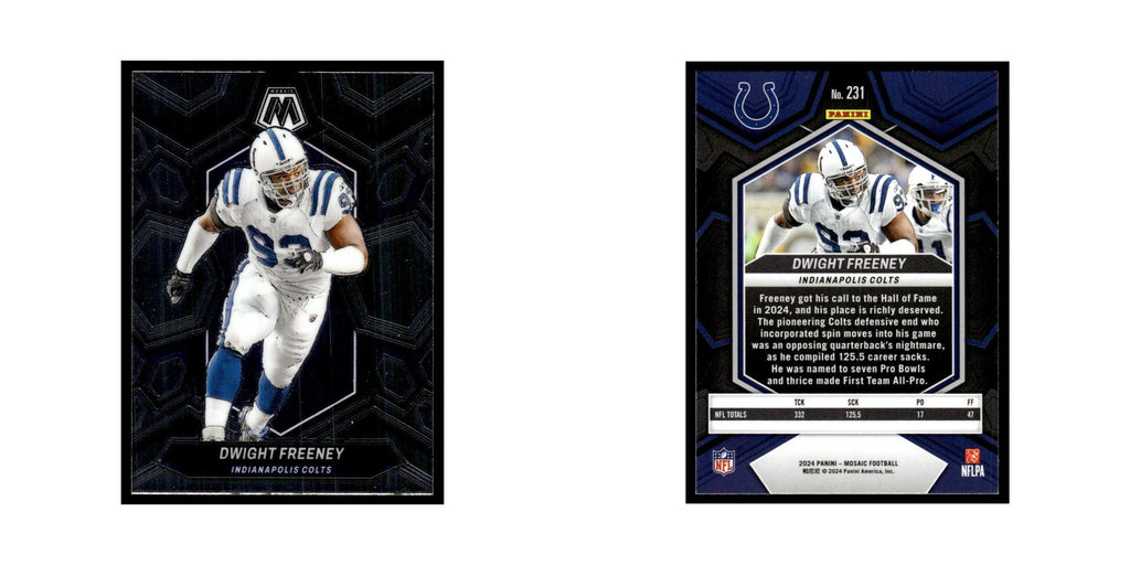 Dwight Freeney 2024 Panini Mosaic #231 Indianapolis Colts Football Card NM