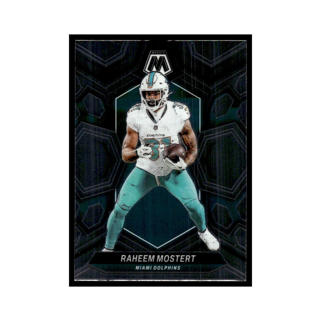 Raheem Mostert 2024 Panini Mosaic #136 Miami Dolphins Football Card NM