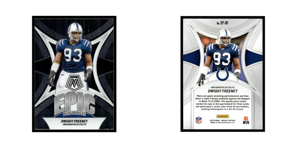 Dwight Freeney 2024 Panini Mosaic #EP-DF Indianapolis Colts Football Card NM