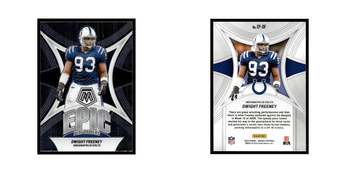 Dwight Freeney 2024 Panini Mosaic #EP-DF Indianapolis Colts Football Card NM