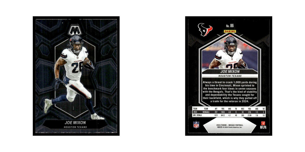 Joe Mixon 2024 Panini Mosaic #86 Houston Texans Football Card NM