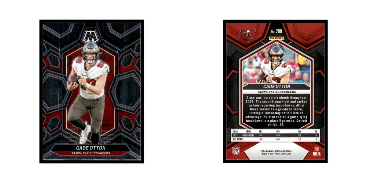 Cade Otton 2024 Panini Mosaic #208 Tampa Bay Buccaneers Football Card NM