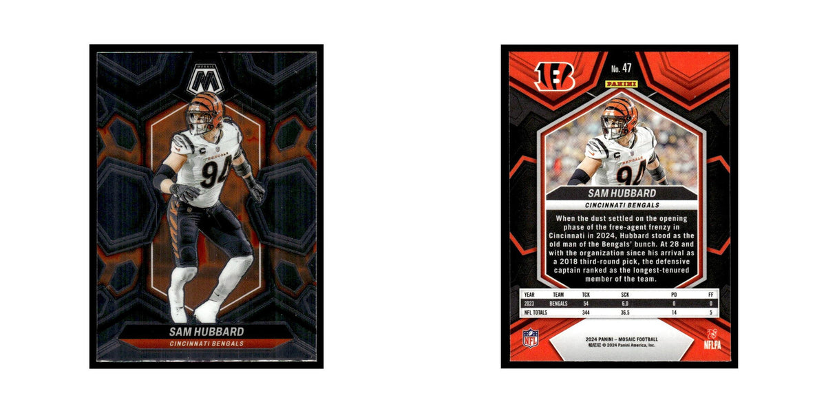 Sam Hubbard 2024 Panini Mosaic #47 Cincinnati Bengals Football Card NM