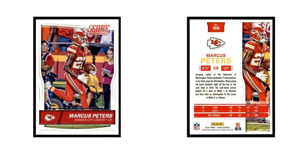Marcus Peters 2016 Score #168 Football Cards Football Card NM