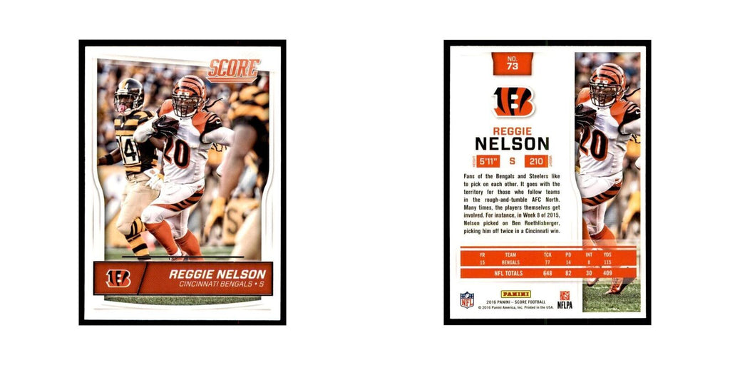 Reggie Nelson 2016 Score #73 Football Cards Football Card NM