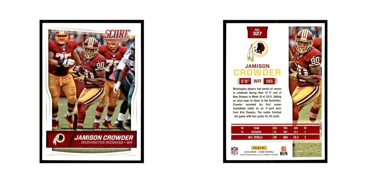 Jamison Crowder 2016 Score #327 Football Cards Football Card NM