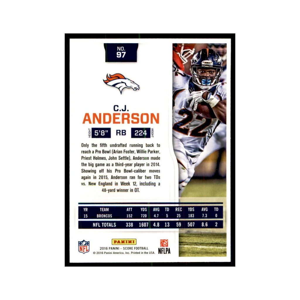 C.J. Anderson 2016 Score #97 Football Cards Football Card NM