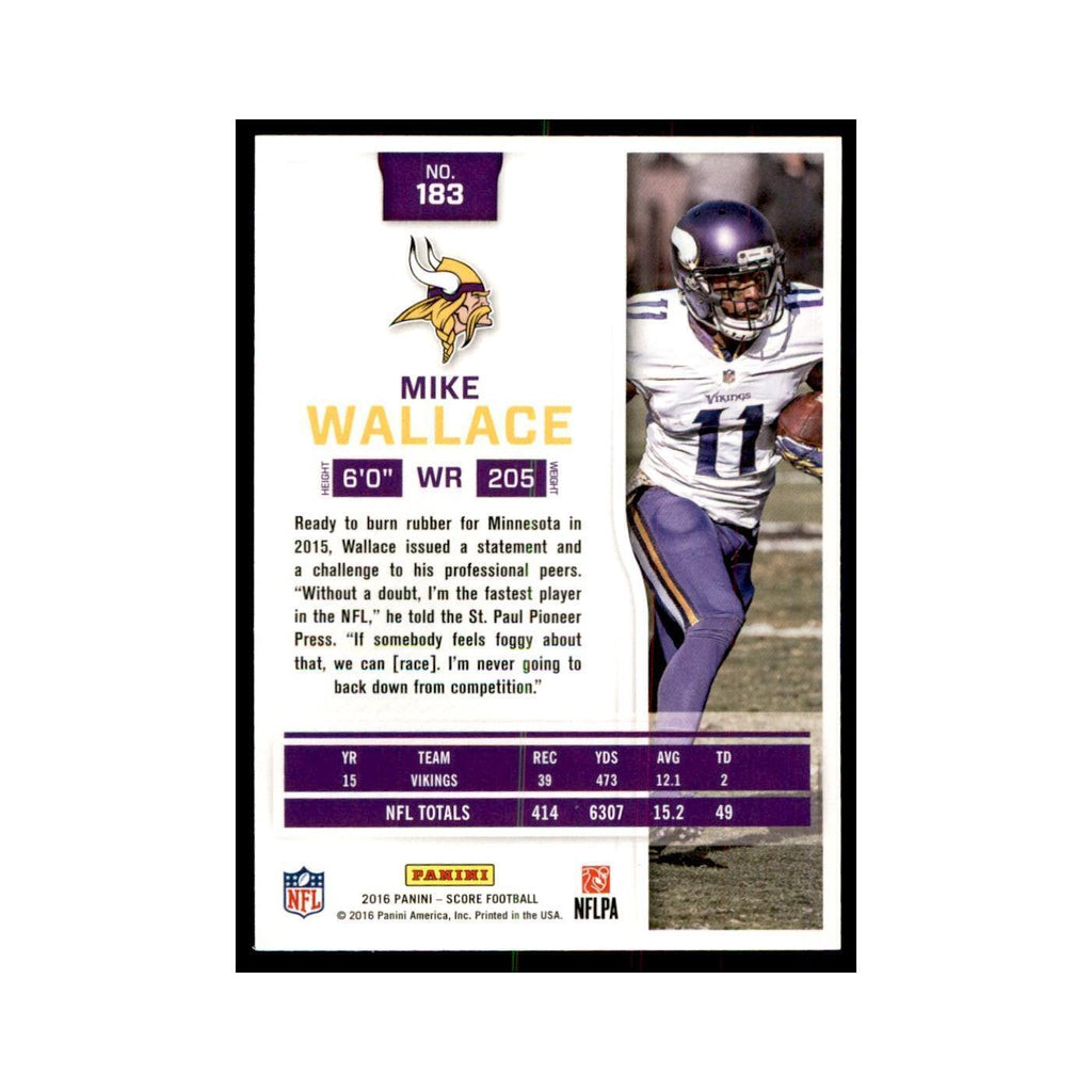 Mike Wallace 2016 Score #183 Football Cards Football Card NM