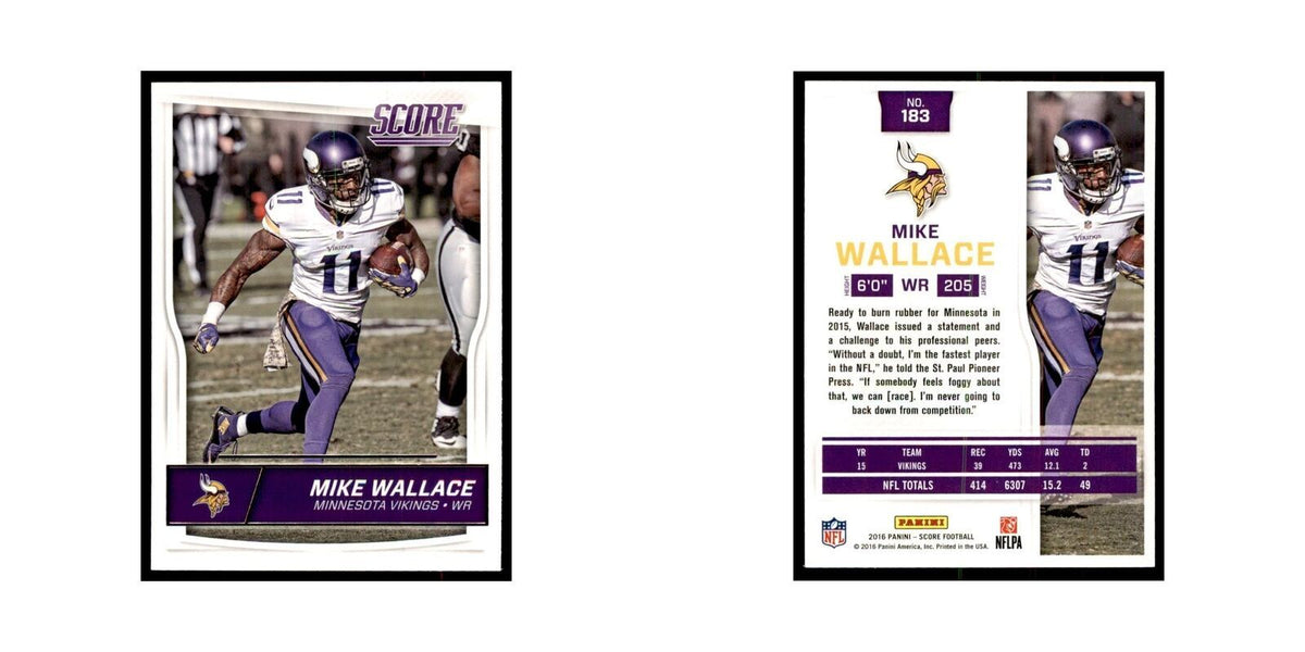 Mike Wallace 2016 Score #183 Football Cards Football Card NM