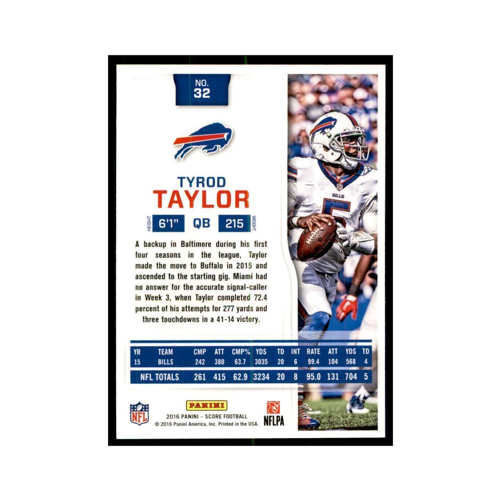 Tyrod Taylor 2016 Score #32 Football Cards Football Card NM