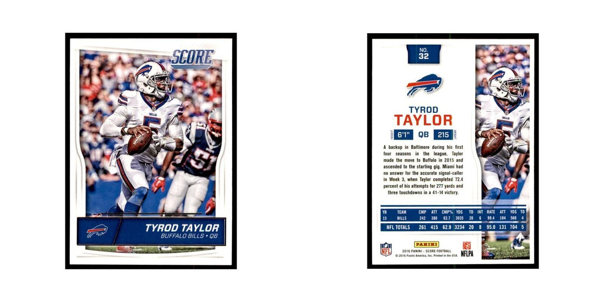 Tyrod Taylor 2016 Score #32 Football Cards Football Card NM