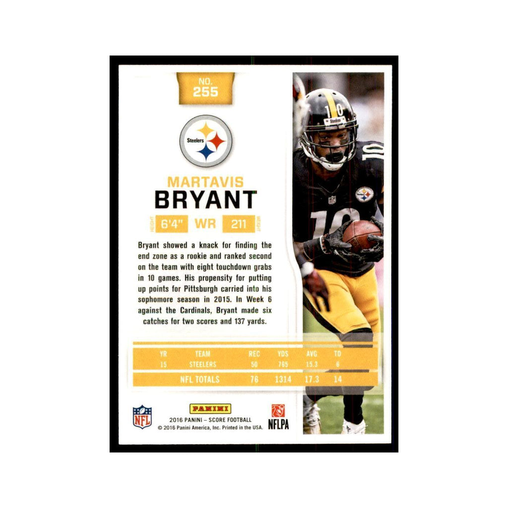 Martavis Bryant 2016 Score #255 Football Cards Football Card NM