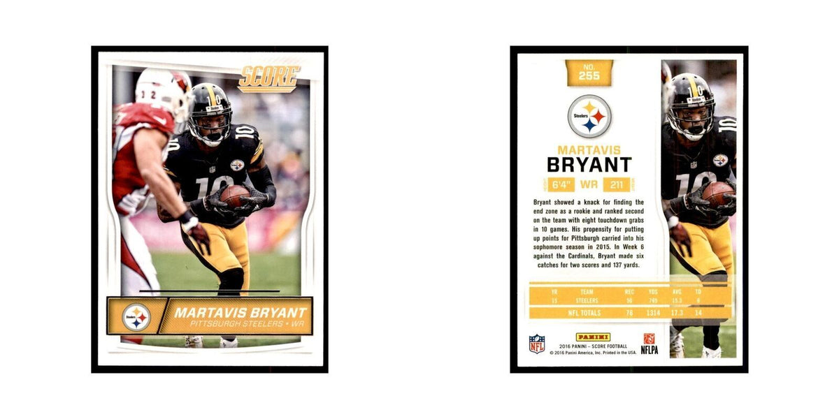 Martavis Bryant 2016 Score #255 Football Cards Football Card NM