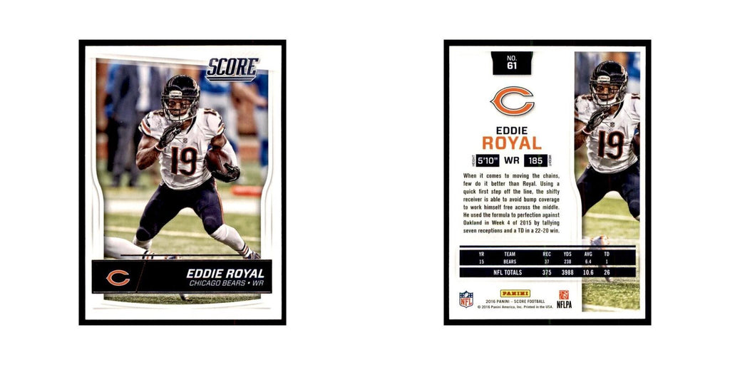 Eddie Royal 2016 Score #61 Football Cards Football Card NM