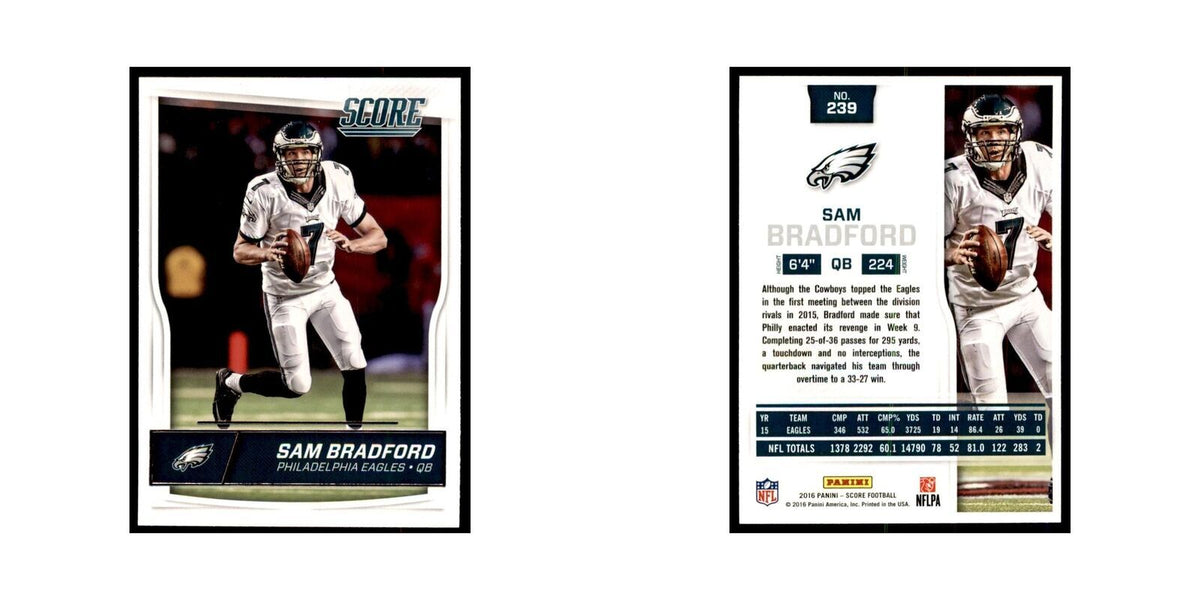 Sam Bradford 2016 Score #239 Football Cards Football Card NM