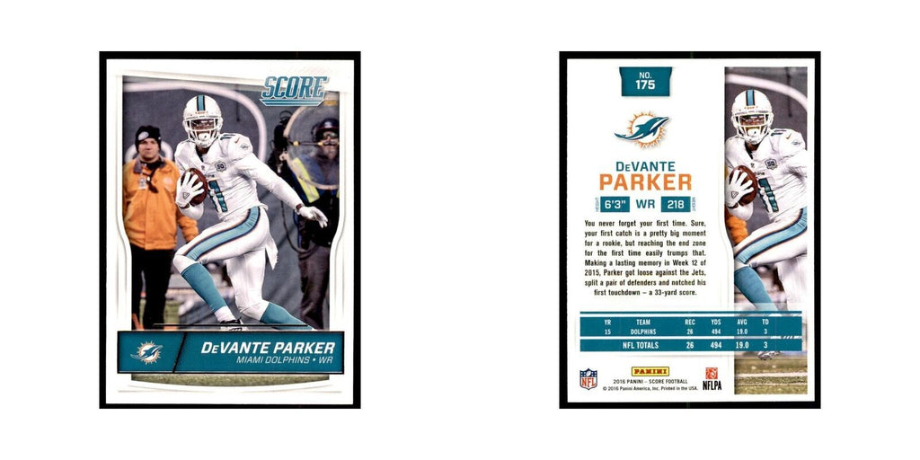 DeVante Parker 2016 Score #175 Football Cards Football Card NM