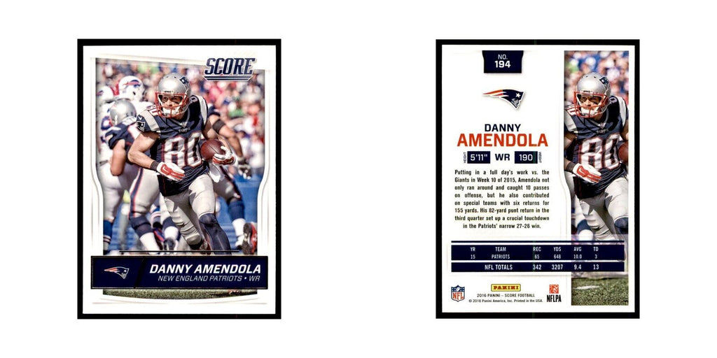 Danny Amendola 2016 Score #194 Football Cards Football Card NM