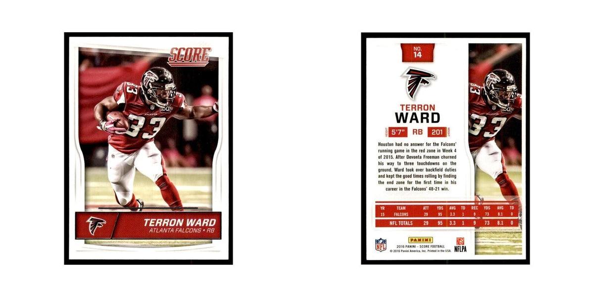 Terron Ward 2016 Score #14 Football Cards Football Card NM
