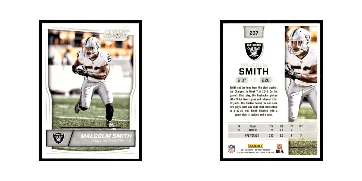 Malcolm Smith 2016 Score #237 Baseball Cards Football Card NM