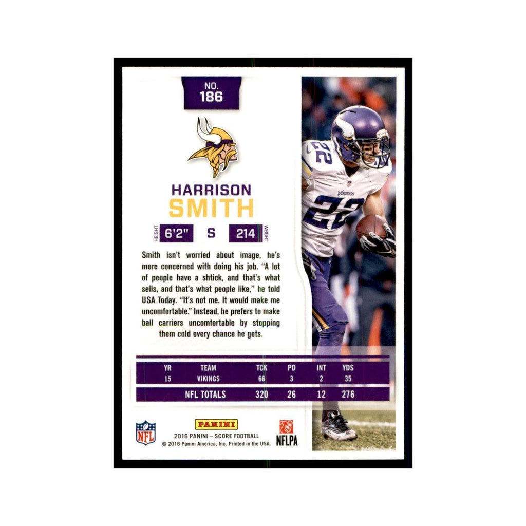 Harrison Smith 2016 Score #186 Baseball Cards Football Card NM