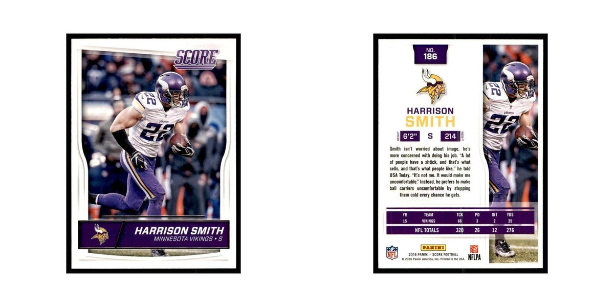 Harrison Smith 2016 Score #186 Baseball Cards Football Card NM