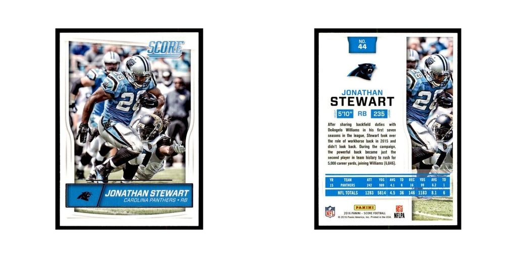 Jonathan Stewart 2016 Score #44 Baseball Cards Football Card NM