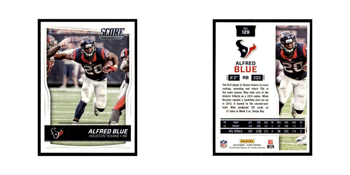 Alfred Blue 2016 Score #129 Baseball Cards Football Card NM