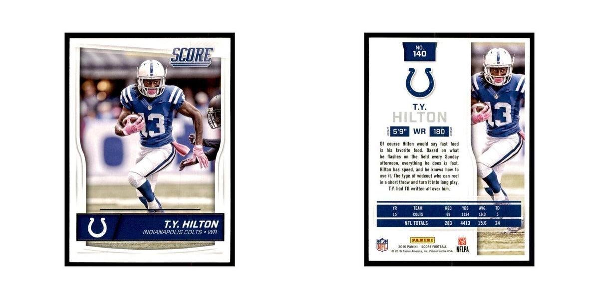 T.Y. Hilton 2016 Score #140 Baseball Cards Football Card NM